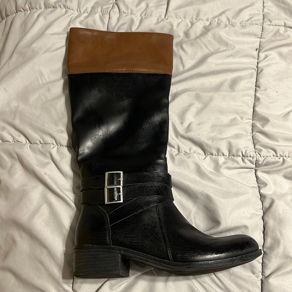 Black and Brown boots